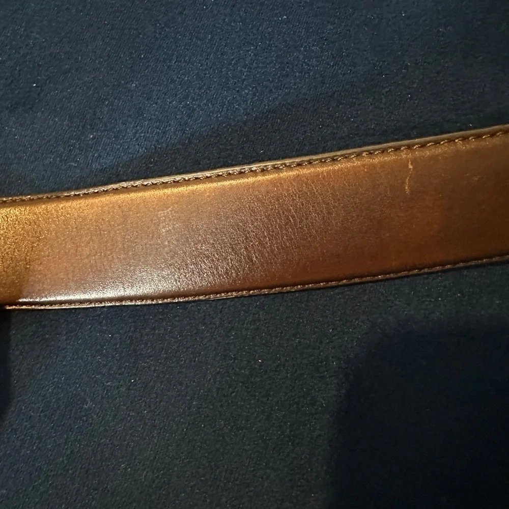 Cole Haan reversible belt. Size 42 silver buckle. Brown & dark brown